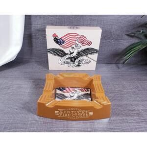 Drew Estate Genuine Kentucky Fire Cured Cigars 8” X 6.5” Plastic Ashtray